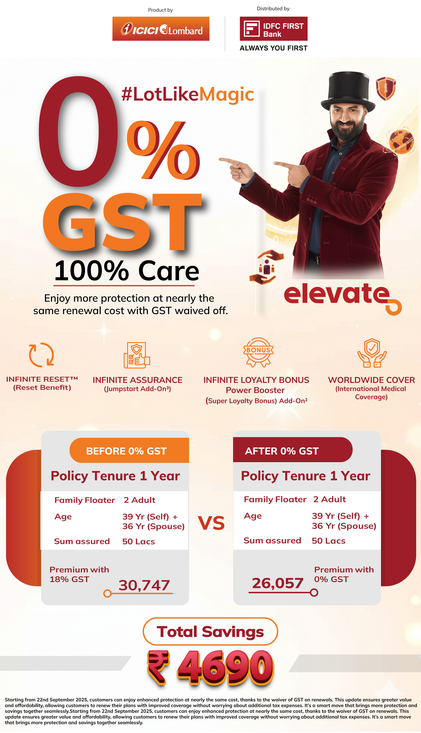 ICICI Lombard one-year tenure emailer